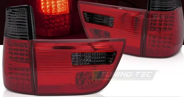 Stopuri led rosu fumuriu compatibil cu BMW X5 E53 09.99-10.03 Preț redus