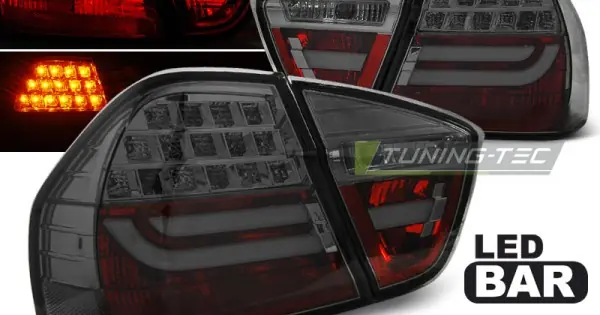 Livrare rapidă Stopuri tub led fumuriu compatibil cu BMW E90 03.05-08.08