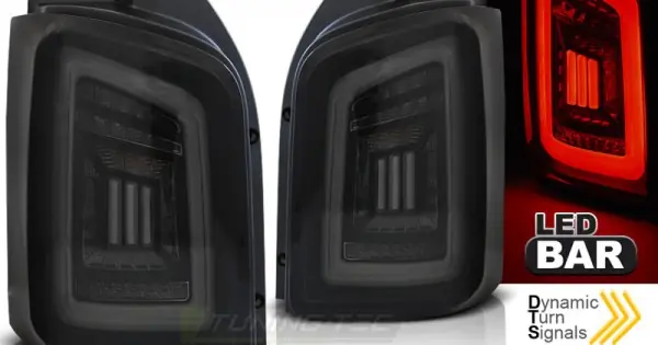Stopuri tub led fumuriu negru WHITE compatibil cu VW T5 04.03-09 / 10-15 TRANsportER Ofertă specială