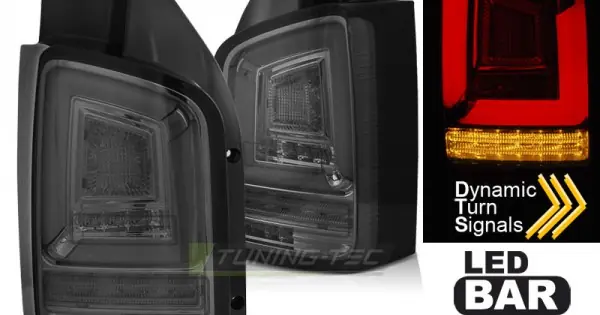 Stopuri tub led fumuriu SEQ compatibil cu VW T5 04.03-09 Expediere rapidă