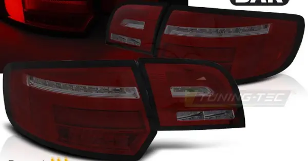 Reduceri Stopuri tub led rosu fumuriu SEQ compatibil cu AUDI A3 8P 5D 08-12