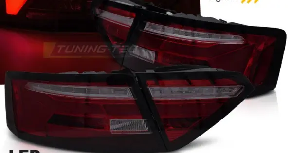 Retur ușor Stopuri tub led rosu fumuriu SEQ compatibil cu AUDI A5 11-16