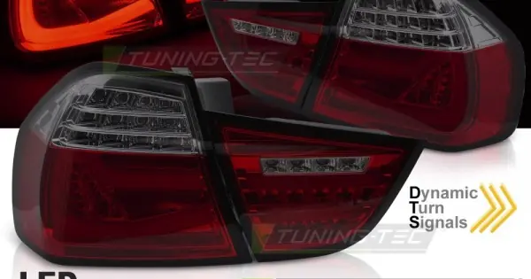 Discount Stopuri tub led rosu fumuriu SEQ compatibil cu BMW E90 09-11