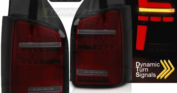 Reducere Stopuri tub led rosu fumuriu SEQ compatibil cu VW T5 10-15