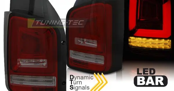 Stopuri tub led rosu fumuriu SEQ compatibil cu VW T6 15-19 TR Retur ușor