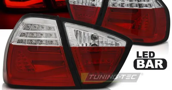 Stopuri tub led rosu-alb compatibil cu BMW E90 03.05-08.08 Premium