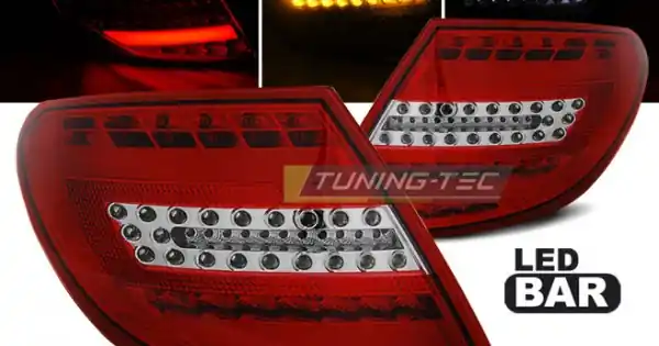 Mai ieftin Stopuri tub led rosu-alb compatibil cu MERCEDES C-KLASA W204 SEDAN 07-10