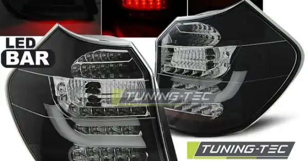 Plată sigură Stopuri tub led negru compatibil cu BMW E87/E81 04-08.07