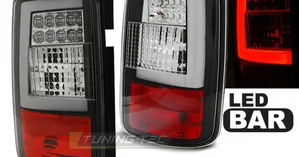 Plată sigură Stopuri tub led negru compatibil cu VW CADDY 03-03.14