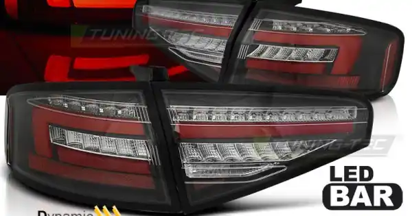 Ofertă de sezon Stopuri tub led negru SEQ compatibil cu AUDI A4 B8 12-15 SEDAN OEM Led