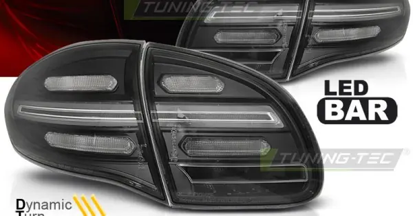 Ofertă limitată Stopuri tub led negru SEQ compatibil cu PORSCHE CAYENNE 10-15