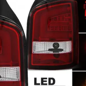 Stopuri tub led rosu-alb compatibil cu VW T5 04.10-15 Plată sigură