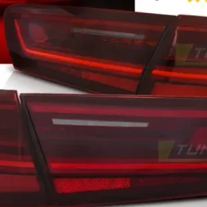Stopuri tub led rosu-alb SEQ compatibil cu AUDI A6 C7 11-14 sedan Livrare gratuită