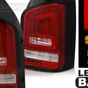 Stopuri tub led rosu-alb SEQ compatibil cu VW T5 10-15 Plată securizată