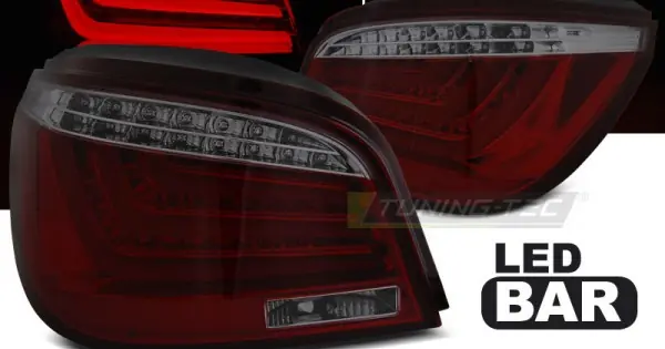 Livrare gratuită Stopuri tub led rosu fumuriu compatibil cu BMW E60 07.03-02.07