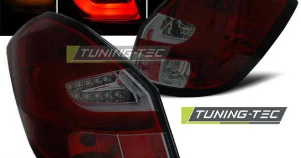 Stopuri tub led rosu fumuriu compatibil cu SKODA FABIA II 07- 06.14 Disponibil imediat