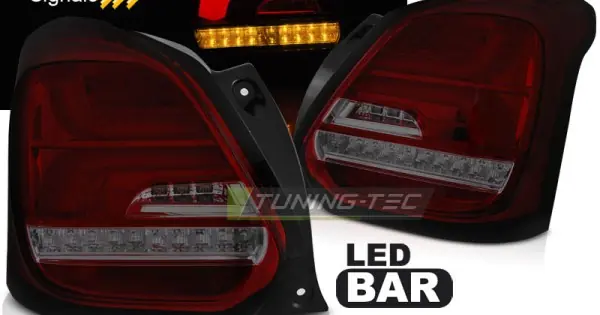 Retur ușor SUZUKI SWIFT VI 17- RED fumuriu Led SEQ