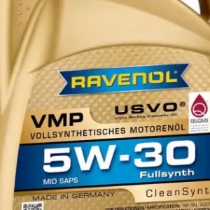 Ravenol VMP 5W30 USVO 4L – Ulei Motor Full Sintetic VW 504.00 / 507.00, BMW LL‑04, MB 229.51 Expediere rapidă
