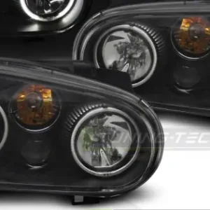 Faruri Angel Eyes CCFL VW Golf 4 (1997-2006) – Projector, E9 Preferatul clienților