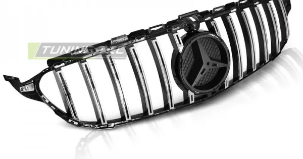 Grila radiator negru lucios-crom compatibil cu MERCEDES W205 14-18 Retur ușor
