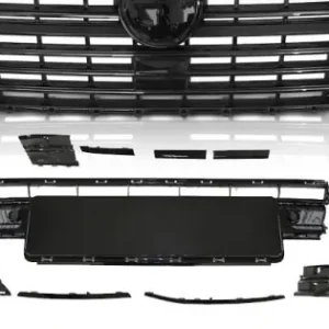 Super ofertă Grila W/BUMPER ELEMENT W/LOGO BASE Negru lucios compatibil cu VW T6.1 20-