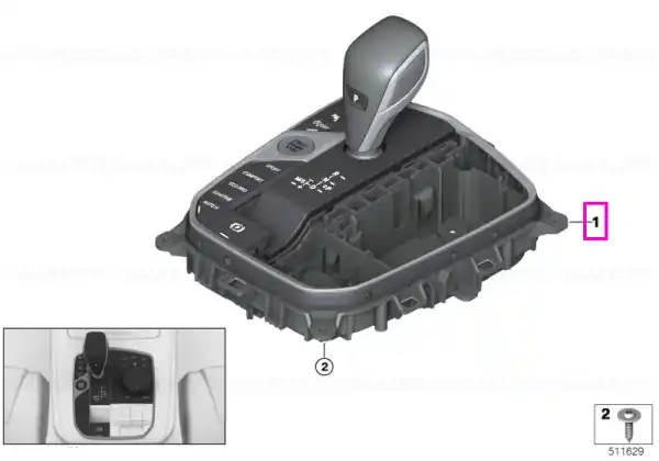 Panou central consola centrala - BMW Seria 1 F40, Seria 2 F44 G42, Seria 3 G20 G21 G28, Seria 4 G22 G23 G26, X3 G01, Z4 G29 Reducere