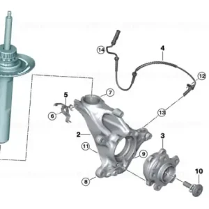 Super ofertă Amortizor suspensie, punte fata, stanga - BMW Seria 2 U06 Active Tourer - fara 02VF (Adaptive M chassis)