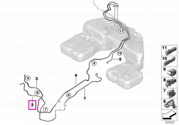 Conducta alimentare combustibil - BMW X5 G05, X6 G06, X7 G07 Ieftin