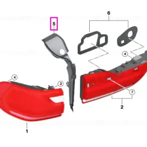 Bandou etansare lampa stop, stanga - BMW Seria 7 X7 G07 Transport gratuit