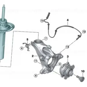 Amortizor suspensie, punte fata, dreapta - BMW Seria 2 U06 Active Tourer - fara 02VF (Adaptive M chassis) Disponibil imediat