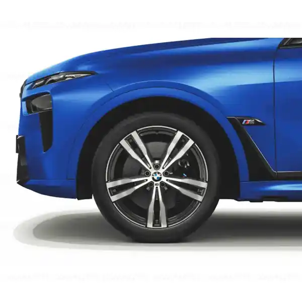 Plată securizată Roată completă de iarnă - M Double Spoke 754M (bright turned) cu anvelopa Pirelli Scorpion Winter r-f - 285/45R21 113H XL - BMW X7 G07 LCI