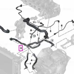 Expediere rapidă Conducta lichid racire vas expansiune / pompa - BMW Seria 2 F45 F46, X1 F48, X2 F39 - Mini Cabrio F57, Clubman F54, Countryman F60, F55, F56