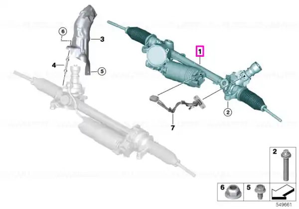 Ofertă de sezon Caseta de directie electrica - BMW X3 G01, X4 G02 - cu 02VL (Variable sport steering)