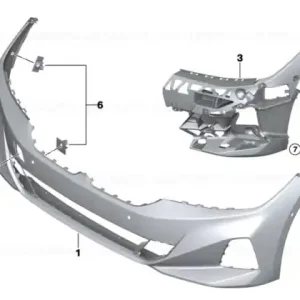 Capac onamental orificiu carlig remorcare, primerizat - BMW Seria 3 G20 G21 Super ofertă