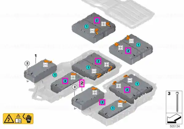 Transport gratuit Modul baterie Hybrid, de inalta tensiune (34 Ah) - BMW X5 G05