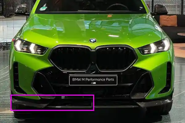 Retur ușor Ornament fata "M Performance", Dreapta, Carbon - BMW X6 G06 LCI