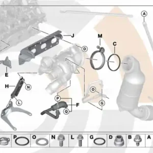 Set garnituri turbosuflanta presiune mare, Value Parts - BMW Seria 4 F32 F33 F36 Gran Coupe Reducere extra