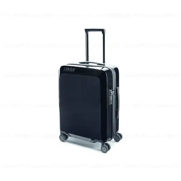 Valiza / Troler de bord 43L, Negru (Black) Lucios, Logo BMW Ieftin
