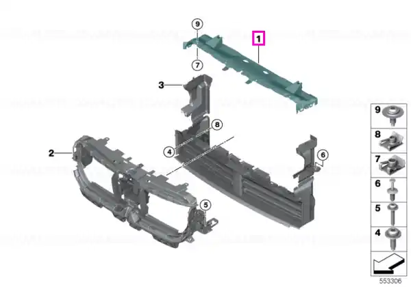 Capac dirijare aer - BMW X1L U12, X1 U11 Cumpără acum