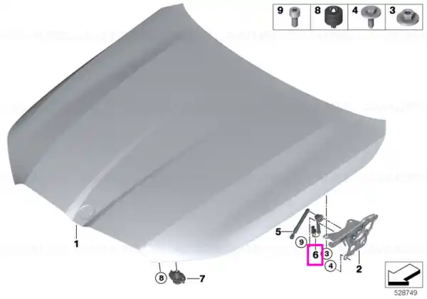 Modul pirotehnic ridicare capota motor K3 - BMW Seria 5 G60 G61 G68 G90 G99 M5, Seria 7 G70 Ieftin