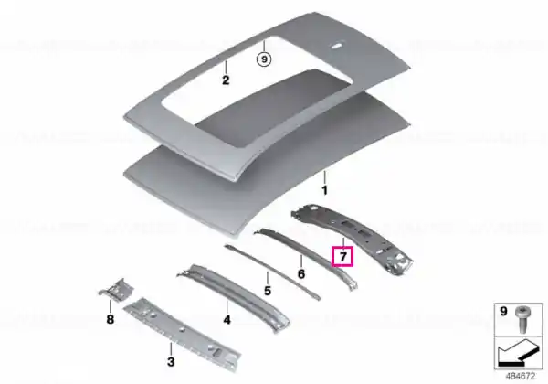 Traversa plafon - BMW iX3 G08, X3 G01 G08 M F97 Vezi acum