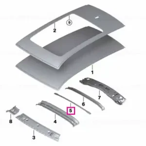 Traversa plafon - BMW iX3 G08, X3 G01 G08 M F97 Plată securizată