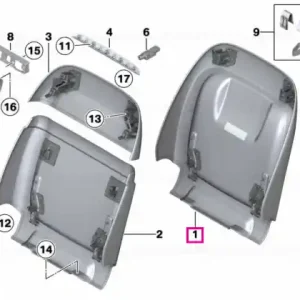 Capac scaun - BMW Seria 5 F07 F18 Plată sigură