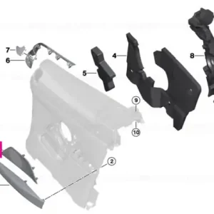 Reducere extra Ornament difuzor audio, dreapta spate - BMW Seria 4 G23 G83 - Harman/Kardon