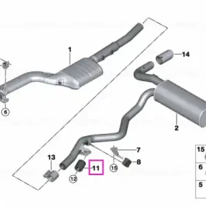 Vibration absorber (28HZ) - BMW Seria 3 G20 G21 G28, Seria 4 G22 G23 G26 Plată sigură