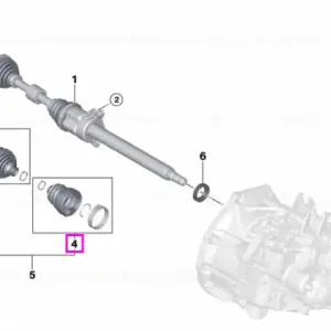 Set reparatie burduf de planetara fata, dreapta, partea spre interior - BMW Seria 1 F40 F52, Seria 2 F44 F45 F46, X1 F48 F49, X2 F39 - Mini Cabrio F57, Clubman F54, Countryman F60, F55, F56 Reducere