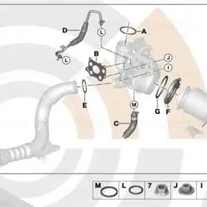 Vezi acum Set componente turbocompresor evacuare, Kit Value Parts - BMW Seria 2 F45 F46, X1 F48, X1L F49