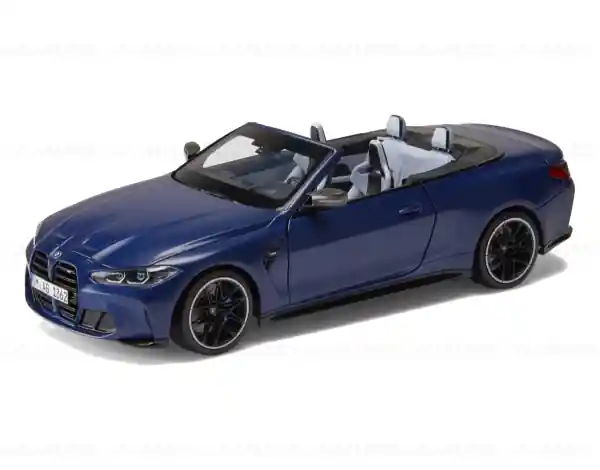Preț mic Miniatura BMW M4 (G83) Cabrio - Albastru - scara 1:18