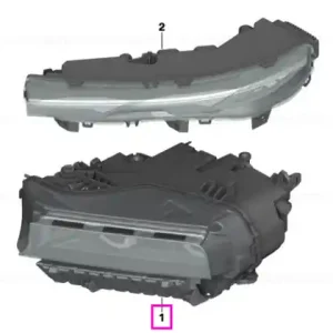 Bestseller Far LED inferior, dreapta - BMW XM G09