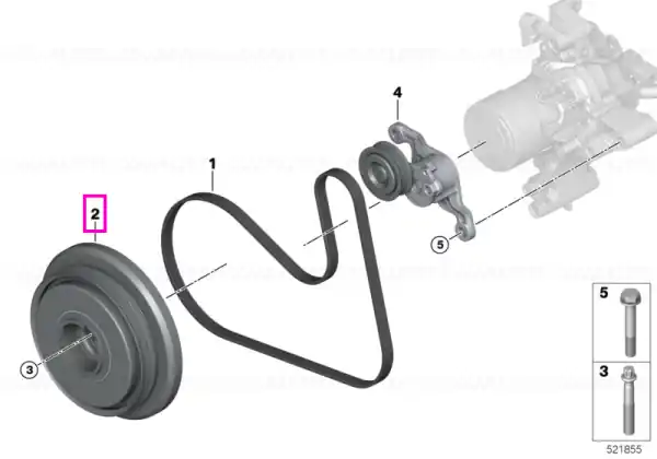 Promoție Fulie vibrochen (arbore cotit) - BMW Seria 7 G70, X5 G05, X6 G06, X7 G07